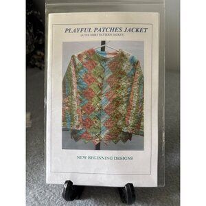 Playful Patches Jacket Sewing Pattern by New Beginning Designs Ages 2 To 14 & Ad